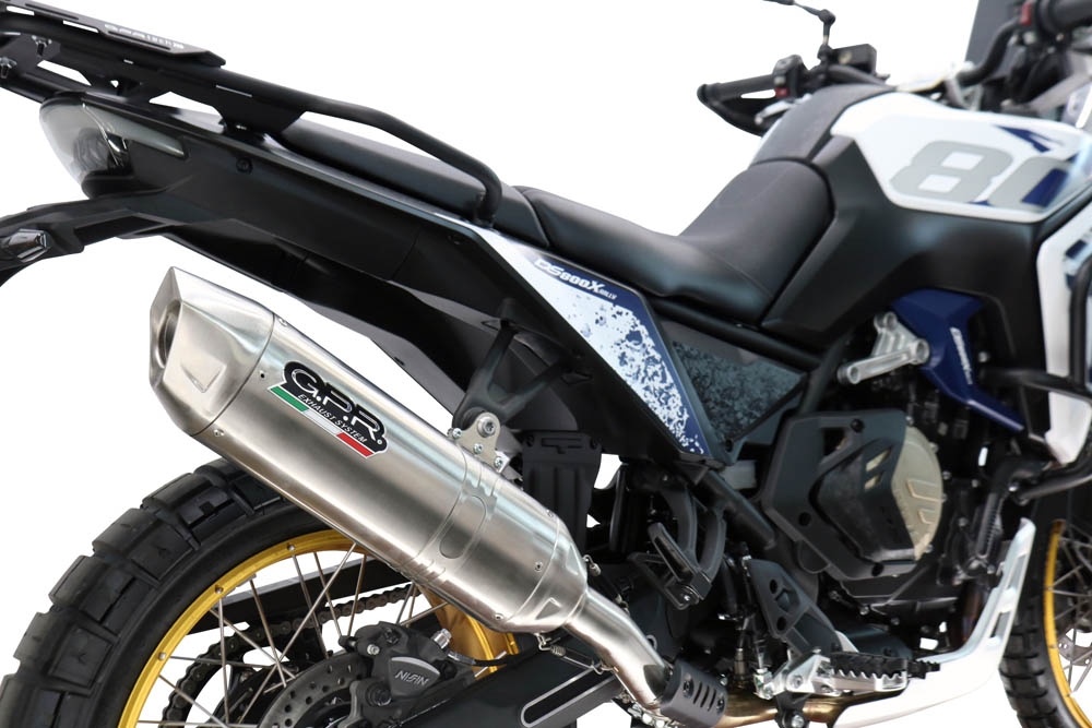 GPR escape compatível com Voge DS 800 Rally 2025-2026,Furore-X Acciaio Inox,Sistema de escapamento de corrida incluindo tubo de ligação específico com dbkiller 