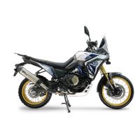 GPR escape compatível com Voge DS 800 Rally 2025-2026, Furore-X Titanio, Escape legal, homologado, silenciador com db killer removível e tubo de ligação específico 