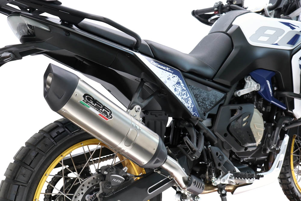 GPR escape compatível com  Voge DS 800 Rally 2025-2026, Furore-X Titanio, Escape legal, homologado, silenciador com db killer removível e tubo de ligação específico 