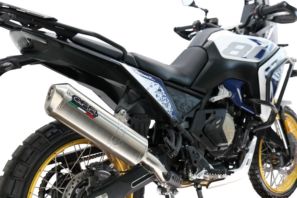 GPR escape compatível com  Voge DS 800 Rally 2025-2026, Satinox , Escape legal, homologado, silenciador com db killer removível e tubo de ligação específico 