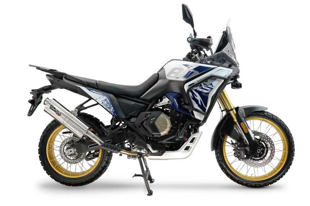 GPR escape compatível com  Voge DS 800 Rally 2025-2026, Trioval, Escape legal, homologado, silenciador com db killer removível e tubo de ligação específico 