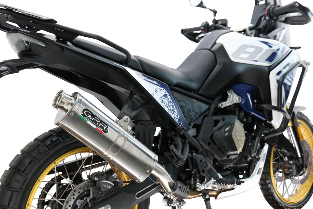 GPR escape compatível com  Voge DS 800 Rally 2025-2026, Trioval, Escape legal, homologado, silenciador com db killer removível e tubo de ligação específico 