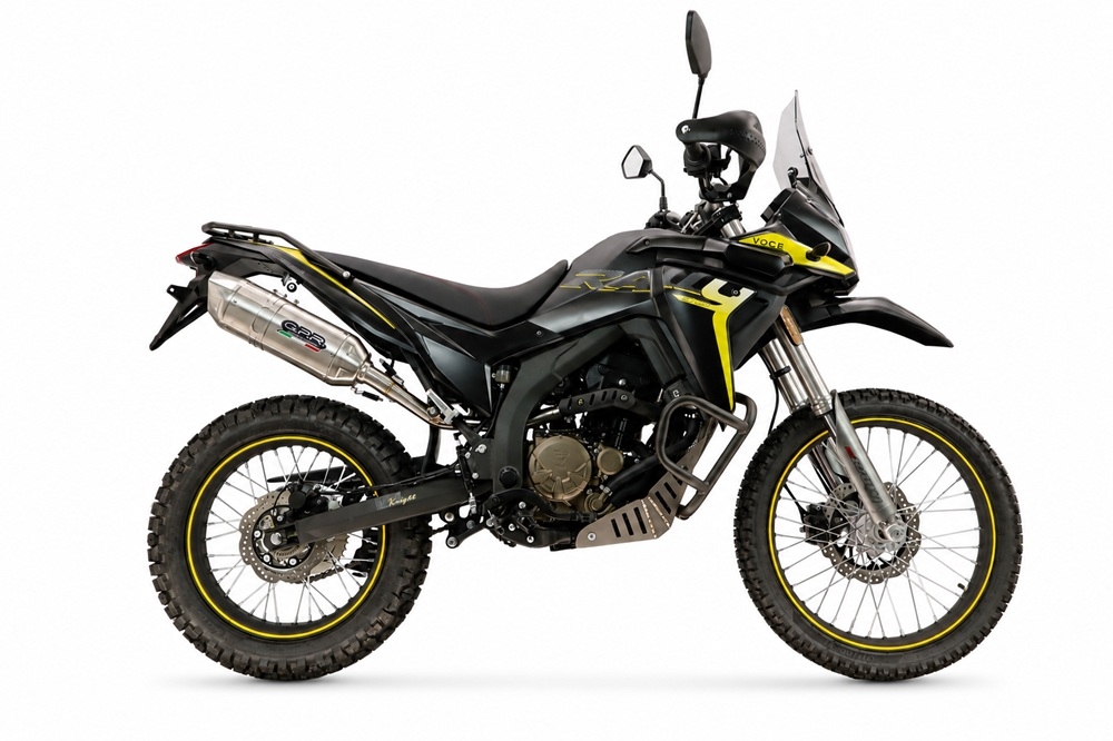 GPR escape compatível com Voge 300Rally 2025-2026, Furore-X Inox, Escape homologado, legal para mercados NÃO europeus, incluindo tubo de ligação e db killer removível 