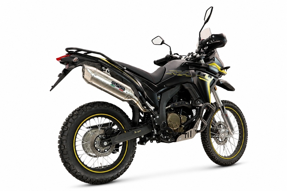 GPR escape compatível com Voge 300Rally 2025-2026, Furore-X Inox, Escape homologado, legal para mercados NÃO europeus, incluindo tubo de ligação e db killer removível 