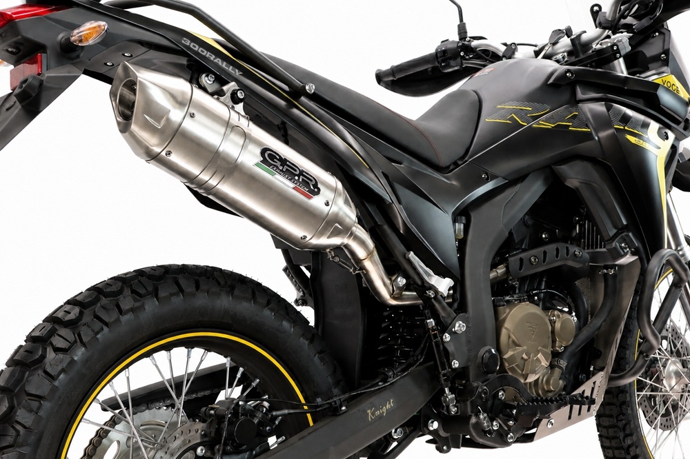 GPR escape compatível com Voge 300Rally 2025-2026, Furore-X Inox, Escape homologado, legal para mercados NÃO europeus, incluindo tubo de ligação e db killer removível 
