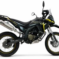 GPR escape compatível com Voge 300Rally 2025-2026, Satinox , Sistema homologado apenas para ruído, válido para mercados fora da UESilencioso com tubo de ligação 