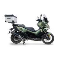 Top case maletas GPR TECH compatível com Voge SR 450 X 2026/2027 e5 plus Top Case Alpi-Tech em alumínio, com porta-bagagens específico em alumínio cor preto com placa específica incluída Capacidade Litros 45