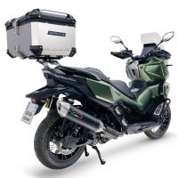 Top case maletas GPR TECH compatível com Voge SR 450 X 2026/2027 e5 plus Top Case Alpi-Tech em alumínio, com porta-bagagens específico em alumínio cor preto com placa específica incluída Capacidade Litros 45