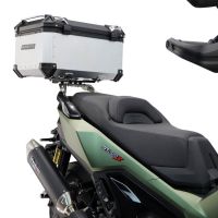 Top case maletas GPR TECH compatível com Voge SR 450 X 2026/2027 e5 plus Top Case Alpi-Tech em alumínio, com porta-bagagens específico em alumínio cor preto com placa específica incluída Capacidade Litros 45