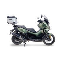 Top case maletas GPR TECH compatível com Voge SR 450 X 2026/2027 e5 plus Top Case Alpi-Tech em alumínio, com porta-bagagens específico em alumínio cor preto com placa específica incluída Capacidade Litros 35