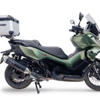 Top case maletas GPR TECH compatível com Voge SR 450 X 2026/2027 e5 plus Top Case Alpi-Tech em alumínio, com porta-bagagens específico em alumínio cor preto com placa específica incluída Capacidade Litros 35