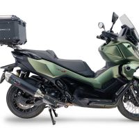 Top case maletas GPR TECH compatível com Voge SR 450 X 2026/2027 e5 plus Top Case Alpi-Tech em alumínio, com porta-bagagens específico em alumínio cor preto com placa específica incluída Capacidade Litros 26