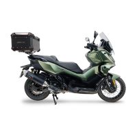 Top case maletas GPR TECH compatível com Voge SR 450 X 2026/2027 e5 plus Top Case Alpi-Tech em alumínio, com porta-bagagens específico em alumínio cor preto com placa específica incluída Capacidade Litros 45