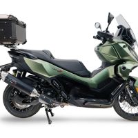 Top case maletas GPR TECH compatível com Voge SR 450 X 2026/2027 e5 plus Top Case Alpi-Tech em alumínio, com porta-bagagens específico em alumínio cor preto com placa específica incluída Capacidade Litros 45