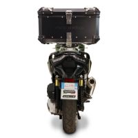 Top case maletas GPR TECH compatível com Voge SR 450 X 2026/2027 e5 plus Top Case Alpi-Tech em alumínio, com porta-bagagens específico em alumínio cor preto com placa específica incluída Capacidade Litros 45