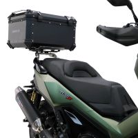 Top case maletas GPR TECH compatível com Voge SR 450 X 2026/2027 e5 plus Top Case Alpi-Tech em alumínio, com porta-bagagens específico em alumínio cor preto com placa específica incluída Capacidade Litros 45