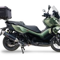 Top case maletas GPR TECH compatível com Voge SR 450 X 2026/2027 e5 plus Top Case Alpi-Tech em alumínio, com porta-bagagens específico em alumínio cor preto com placa específica incluída Capacidade Litros 35