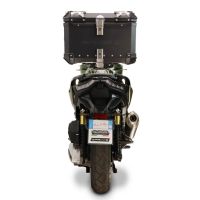 Top case maletas GPR TECH compatível com Voge SR 450 X 2026/2027 e5 plus Top Case Alpi-Tech em alumínio, com porta-bagagens específico em alumínio cor preto com placa específica incluída Capacidade Litros 35