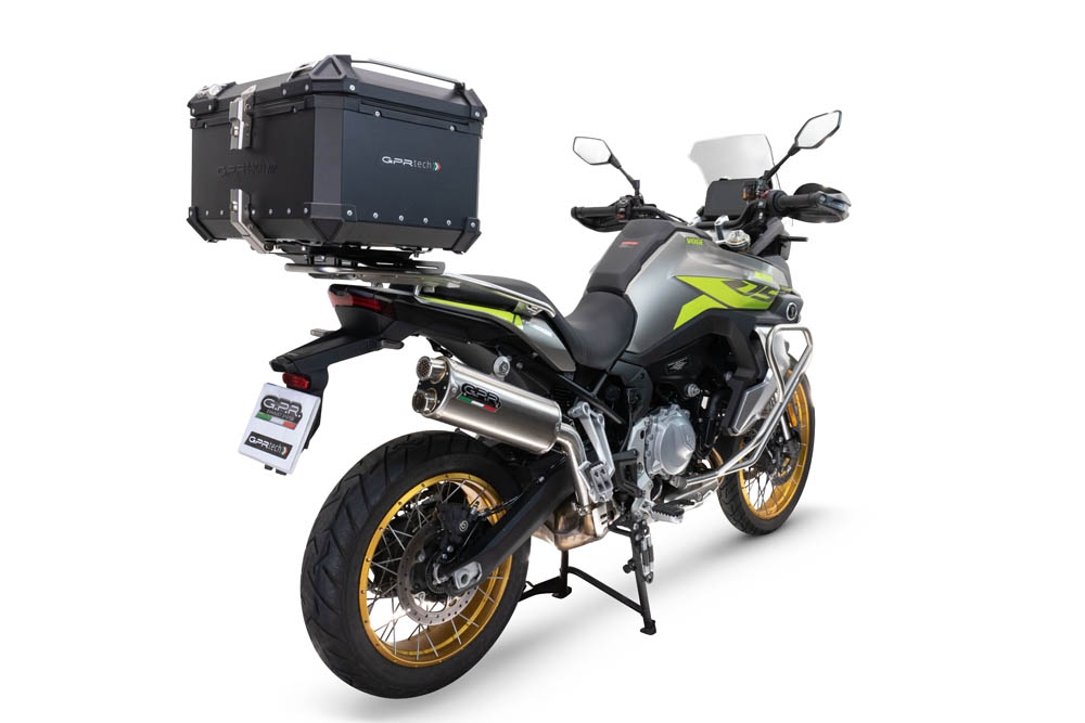 GPR TECH compatível com Voge 900DSX 2024/2025 e5 Top Case Alpi-Tech em alumínio, cor preta com placa específica incluída Capacidade Litros 45