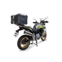 GPR TECH compatível com Voge 900DSX 2024/2025 e5 Top Case Alpi-Tech em alumínio, cor preta com placa específica incluída Capacidade Litros 45
