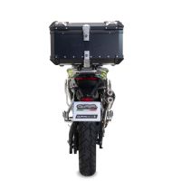 GPR TECH compatível com Voge 900DSX 2024/2025 e5 Top Case Alpi-Tech em alumínio, cor preta com placa específica incluída Capacidade Litros 45