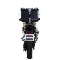 GPR TECH compatível com Voge 900DSX 2024/2025 e5 Top Case Alpi-Tech em alumínio, cor preta com placa específica incluída Capacidade Litros 35