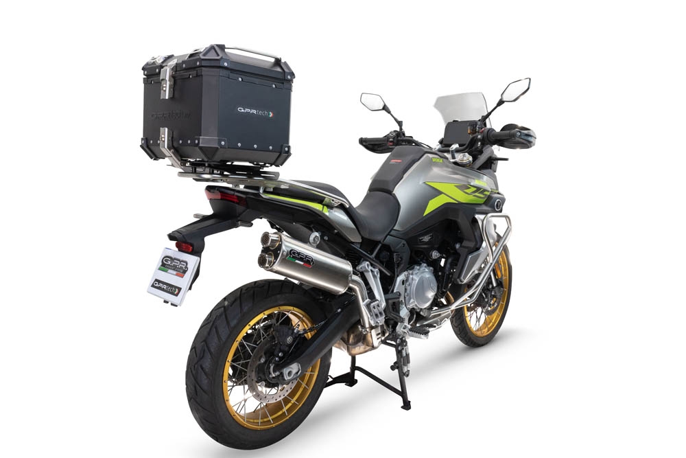 GPR TECH compatível com Voge 900DSX 2024/2025 e5 Top Case Alpi-Tech em alumínio, cor preta com placa específica incluída Capacidade Litros 35