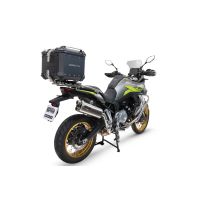 GPR TECH compatível com Voge 900DSX 2024/2025 e5 Top Case Alpi-Tech em alumínio, cor preta com placa específica incluída Capacidade Litros 35