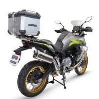 GPR TECH compatível com Voge 900DSX 2024/2025 e5 Top Case Alpi-Tech em alumínio, cor prata com placa específica incluída Capacidade Litros 35