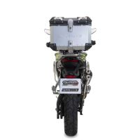 GPR TECH compatível com Voge 900DSX 2024/2025 e5 Top Case Alpi-Tech em alumínio, cor prata com placa específica incluída Capacidade Litros 35