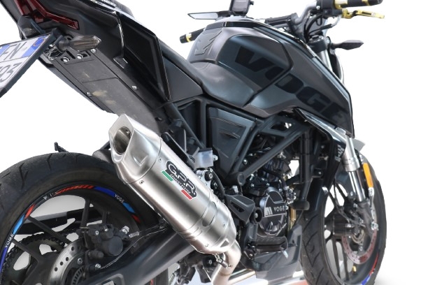 GPR escape compatível com  Voge Brivido R125 2025-2026, Furore-X Inox, Escape racing linha completa, silencioso mais coletor com dbkiller, não homologado  
