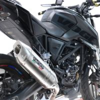 GPR escape compatível com  Voge Brivido R125 2025-2026, Furore-X Inox, Escape racing linha completa, silencioso mais coletor com dbkiller, não homologado  