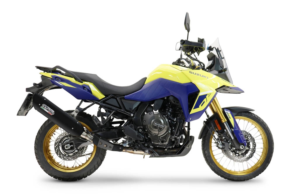 Escape compatível com Suzuki V-STROM DL 800 DE - SE 2023-2025, Furore-X Titanio Nero, Escape legal, homologado, silenciador com db killer removível e tubo de ligação específico 