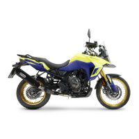 GPR escape compatível com Suzuki V-STROM DL 800 DE - SE 2023-2024, Furore-X Titanio Nero, Escape legal, homologado, silenciador com db killer removível e tubo de ligação específico 