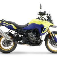 Escape compatível com Suzuki V-STROM DL 800 DE - SE 2023-2025, Furore-X Acciaio Inox, Escape legal, homologado, silenciador com db killer removível e tubo de ligação específico 