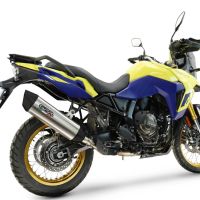 Escape compatível com Suzuki V-STROM DL 800 DE - SE 2023-2025, Furore-X Titanio, Escape legal, homologado, silenciador com db killer removível e tubo de ligação específico 