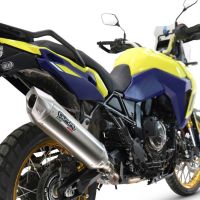 Escape compatível com Suzuki V-STROM DL 800 DE - SE 2023-2025, Furore-X Acciaio Inox, Escape legal, homologado, silenciador com db killer removível e tubo de ligação específico 