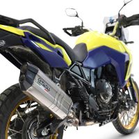 Escape compatível com Suzuki V-STROM DL 800 DE - SE 2023-2025, Hyper Sonic Titanium, Escape legal, homologado, silenciador com db killer removível e tubo de ligação específico 