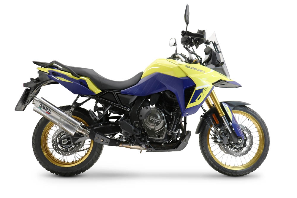 Escape compatível com Suzuki V-STROM DL 800 DE - SE 2023-2025, Trioval, Escape legal, homologado, silenciador com db killer removível e tubo de ligação específico 