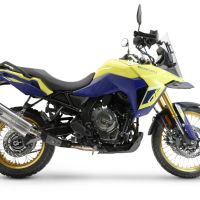 Escape compatível com Suzuki V-STROM DL 800 DE - SE 2023-2025, Trioval, Escape legal, homologado, silenciador com db killer removível e tubo de ligação específico 
