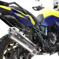 Escape compatível com Suzuki V-STROM DL 800 DE - SE 2023-2025, Trioval, Escape legal, homologado, silenciador com db killer removível e tubo de ligação específico 