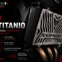 GPR TECH compatível com Yamaha Xsr 900 2022/2024 e5 Placa antiderrapante de titânio 