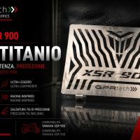 GPR TECH compatível com Yamaha Xsr 900 2022/2024 e5 Placa antiderrapante de titânio 