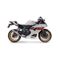 GPR escape compatível com Yamaha YZF R7 2021-2024, Deeptone Inox, Sistema homologado com catalisador linha completa, silencioso mais coletor 