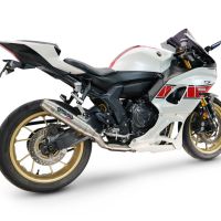 GPR escape compatível com Yamaha YZF R7 2021-2024, Deeptone Inox, Escape racing linha completa, silencioso mais coletor com dbkiller, não homologado 