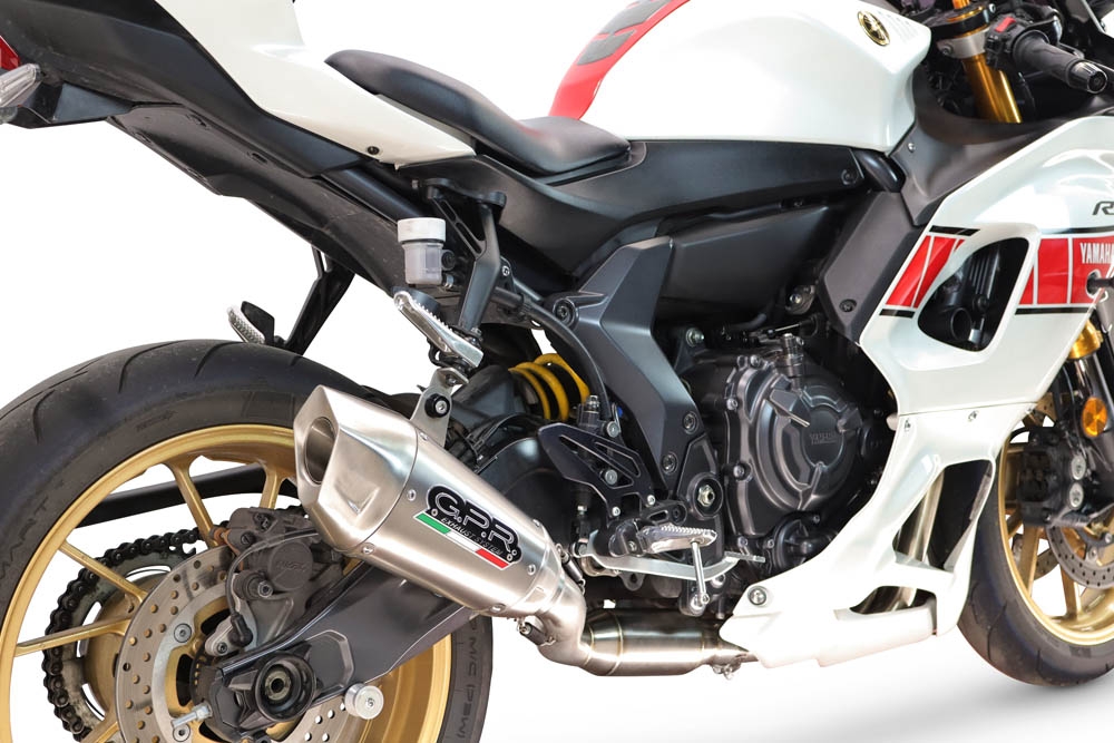 GPR escape compatível com Yamaha YZF R7 2021-2024, GP-Revo Titanium, Escape completo, não legal para países da UE, com db killer removível 