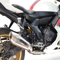 GPR escape compatível com Yamaha YZF R7 2021-2024, GP-Revo Titanium, Escape completo, não legal para países da UE, com db killer removível 