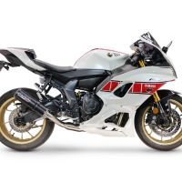 GPR escape compatível com Yamaha YZF R7 2021-2024, M3 Black Titanium, Escape completo, não legal para países da UE, com db killer removível 