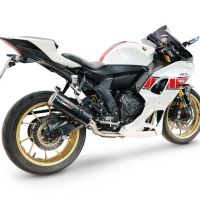 GPR escape compatível com Yamaha YZF R7 2021-2024, M3 Black Titanium, Escape completo, não legal para países da UE, com db killer removível 