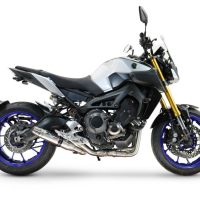 GPR escape compatível com  Yamaha Mt-09 2014-2016, Deeptone Inox, Escape racing linha completa, silencioso mais coletor com dbkiller, não homologado  